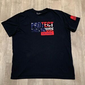 Mens‎ Under Armour Loose Fit “Protect This House” Crewneck T-Shirt